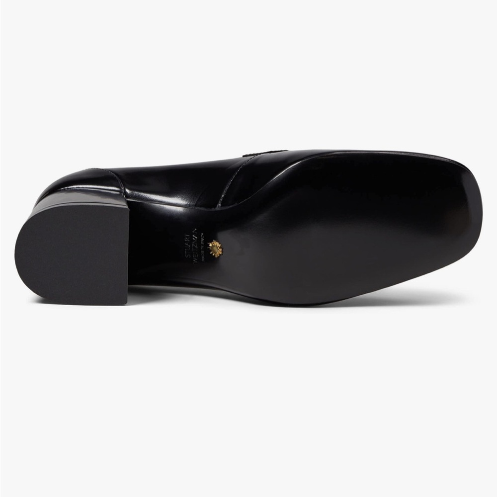 STUART WEITZMAN Black Loafers 7.5 NEW with TAGS Sleek 60 - Picture 4 of 15